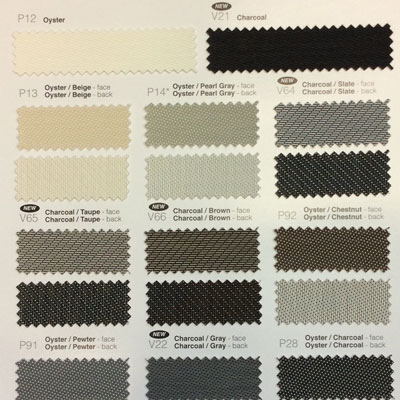 Phifer Sheerweave Phifer SheerWeave Style 2701 Sample Card in Style 2701  Blend Phifer 2701 2703 2705 2710  Fabric